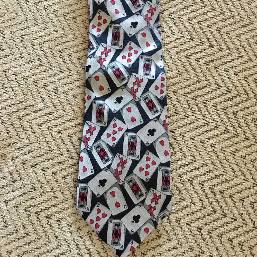 ♠️Paul Fredrick♦️Silk Playing Cards Tie